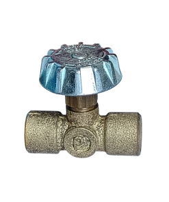 LLAVE PASO BRONCE 1/4 HEMBRA NPT X 1/4 HEMBRA NPT