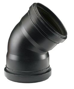 DURATOP X – CODO A 45 HH 50 MM NEGRO (10-090045050)