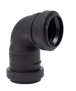 DURATOP X – CODO CORTO HH 40 MM  A 90 NEGRO (10-096090040)