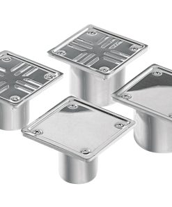 PT/REJILLA PLAST  63mm  C/TAPA CIEGA  AC INOX  8 X 8 (4007) AWADUCT